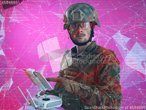 Image of soldier drone technician glitch