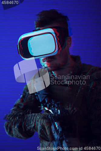 Image of soldier virtual reality