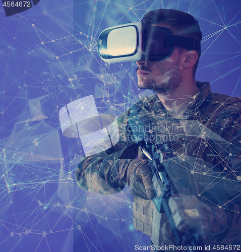 Image of soldier virtual reality neural network