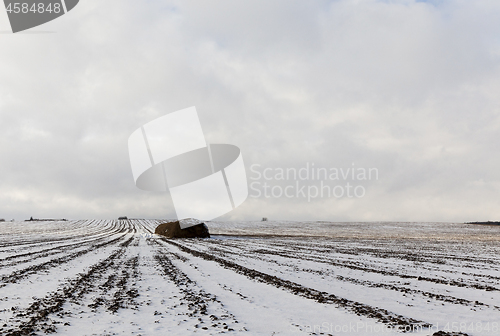 Image of Snow drifts in winter