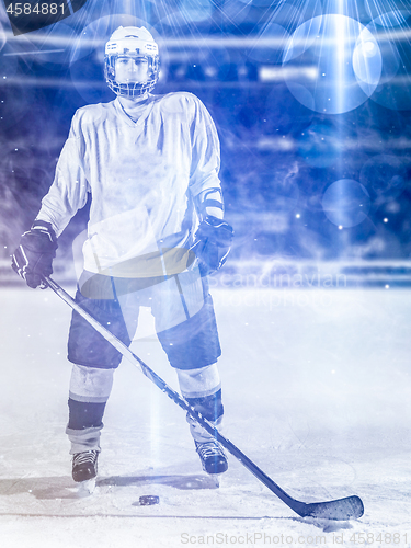 Image of hockey player portrait