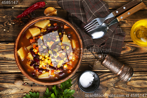 Image of chilli corn carne