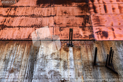 Image of Rusty metal texture as background