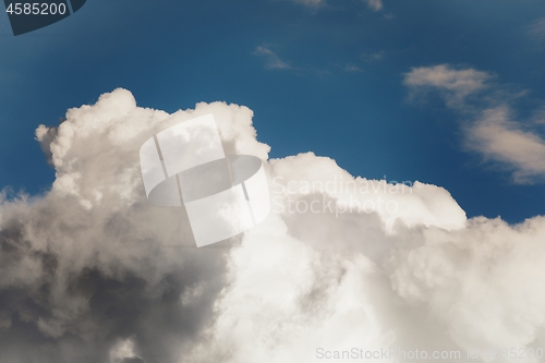 Image of Blue sky background with white clouds