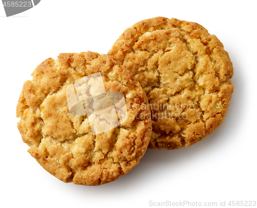 Image of cookies on white background