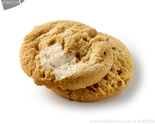 Image of two cookies on white background