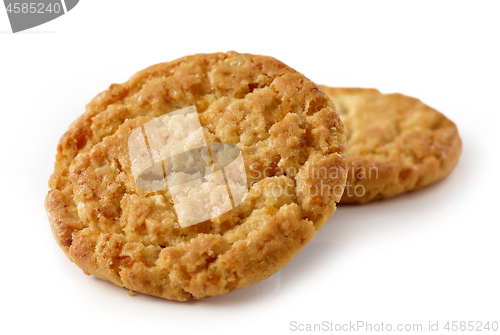 Image of two cookies on white background