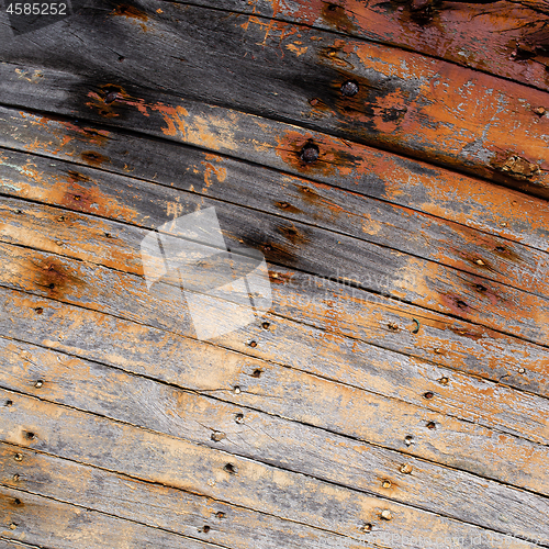 Image of Peeling brown paint background texture