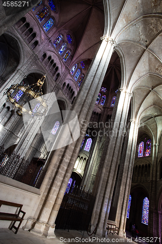 Image of Inside the cathedral in Bourges, vertical