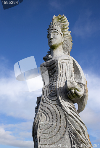 Image of Thumette - Tunvez statue in Brittany Valley of the Saints