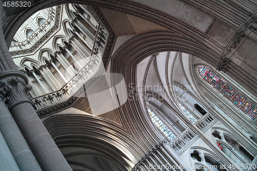 Image of Cathedral of Coutances, view of the transept and lantern tower