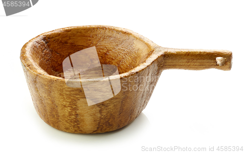 Image of empty wooden bowl