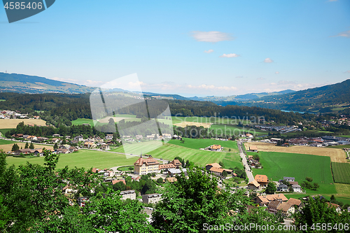 Image of Panoramic view of Gruyere, Switzerland