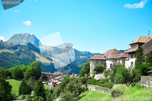 Image of Panoramic view of Gruyere, Switzerland