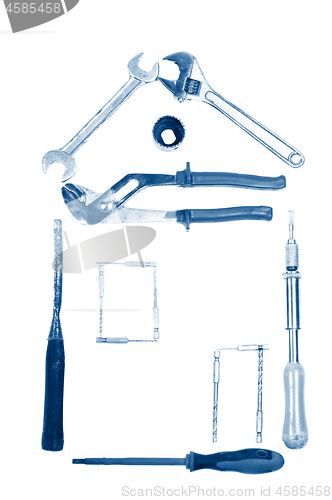Image of Conceptual photo with building tools