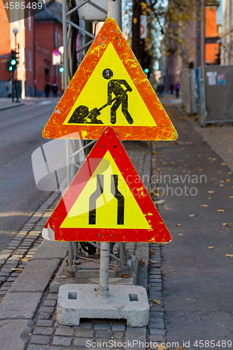 Image of Temporary Sign Pole