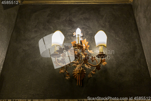 Image of Black Wall Chandelier