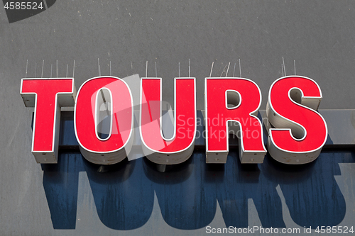 Image of Tours Sign