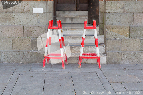 Image of Construction Barrier Stairs