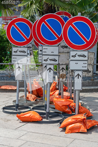 Image of No Parking Bags Sand