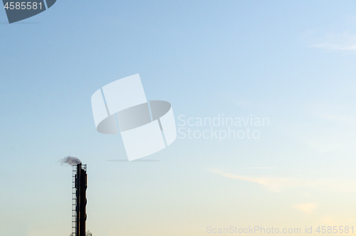 Image of Industrial chimney with smoke