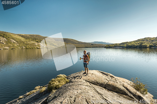 Image of Man hiking