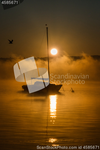 Image of Lake Ammer at Morning Time, Bavaria, Germany