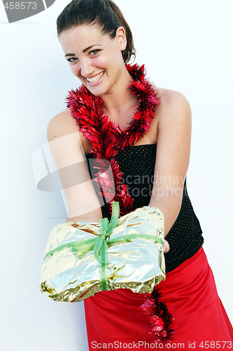 Image of Isolated Christmas portrait 