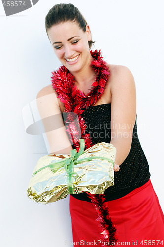 Image of Isolated Christmas portrait 