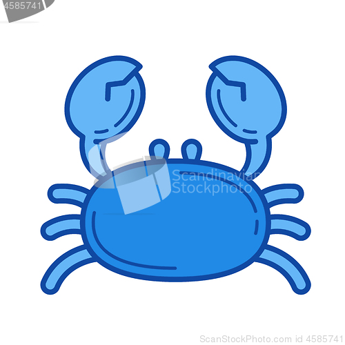 Image of Crab line icon.