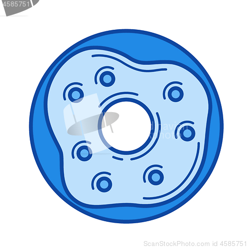Image of Donut line icon.