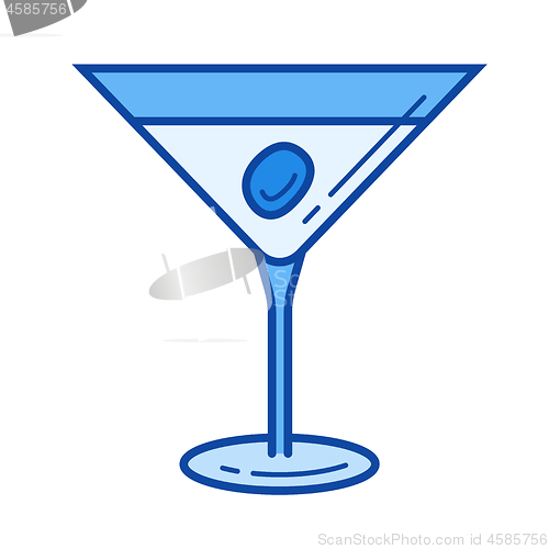 Image of Martini line icon.