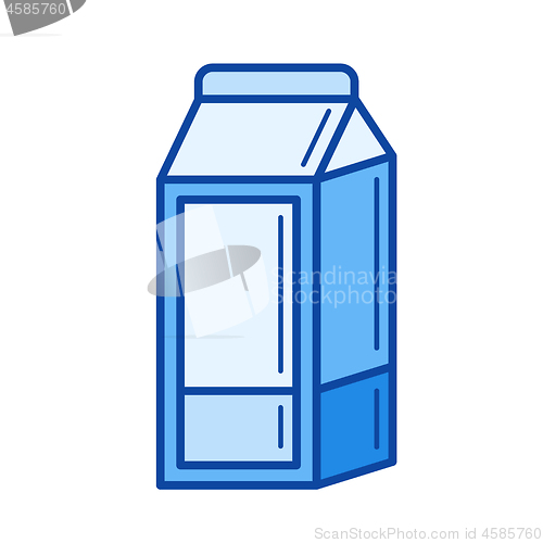 Image of Dairy line icon.