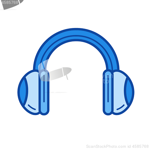 Image of Headphones line icon.