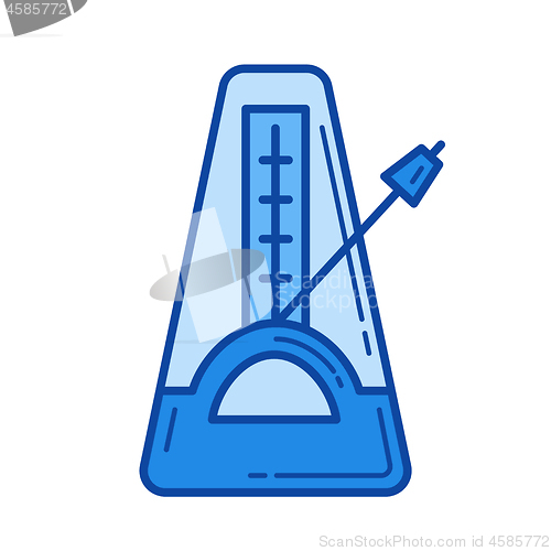 Image of Metronome line icon.