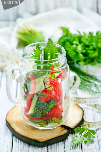 Image of fresh vegetable salad