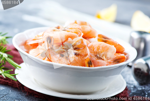 Image of boiled shrimps