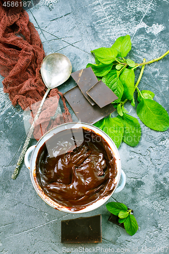 Image of chocolate sauce