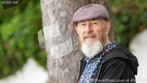 Image of old man outdoor