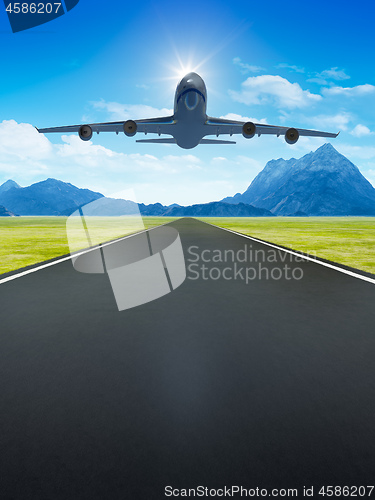 Image of airplane take off