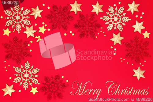 Image of Merry Christmas Background Border