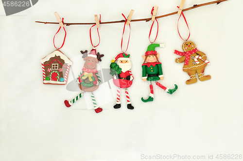 Image of Hanging Christmas Tree Decorations