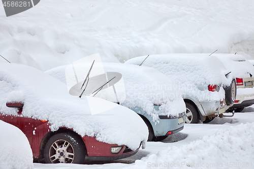 Image of Winter parking cars