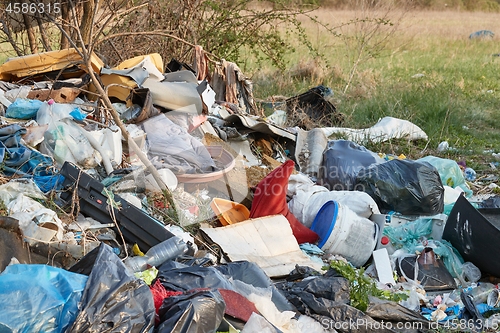 Image of Pile of trashed dumped illegally