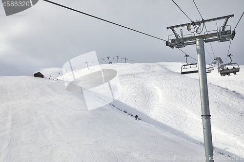 Image of Ski lift at a ski resort