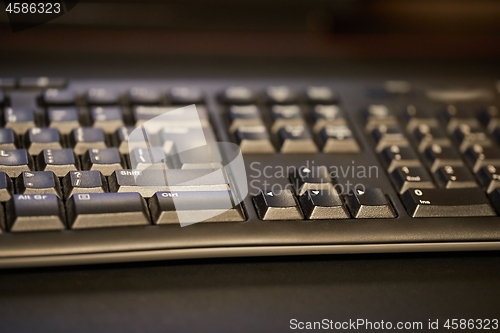 Image of Black Keyboard Detail