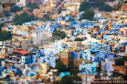 Image of Tilt shift lens - Jodhpur ( Also blue city) is the second-larges