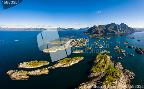 Image of Henningsvaer Lofoten is an archipelago in the county of Nordland