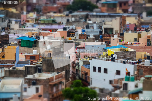 Image of Tilt shift lens - Jodhpur ( Also blue city) is the second-larges