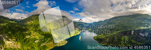 Image of Geiranger fjord, Beautiful Nature Norway.